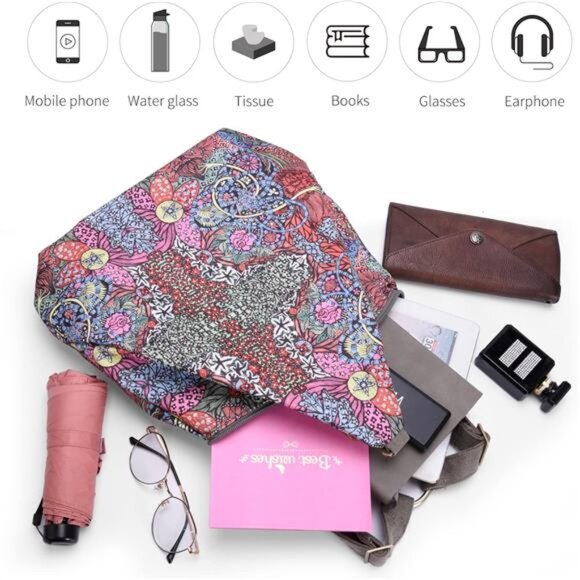 Black Butterfly Premium Backpack for Women, Bohemia Style Fashion Casual Daypack main image 6